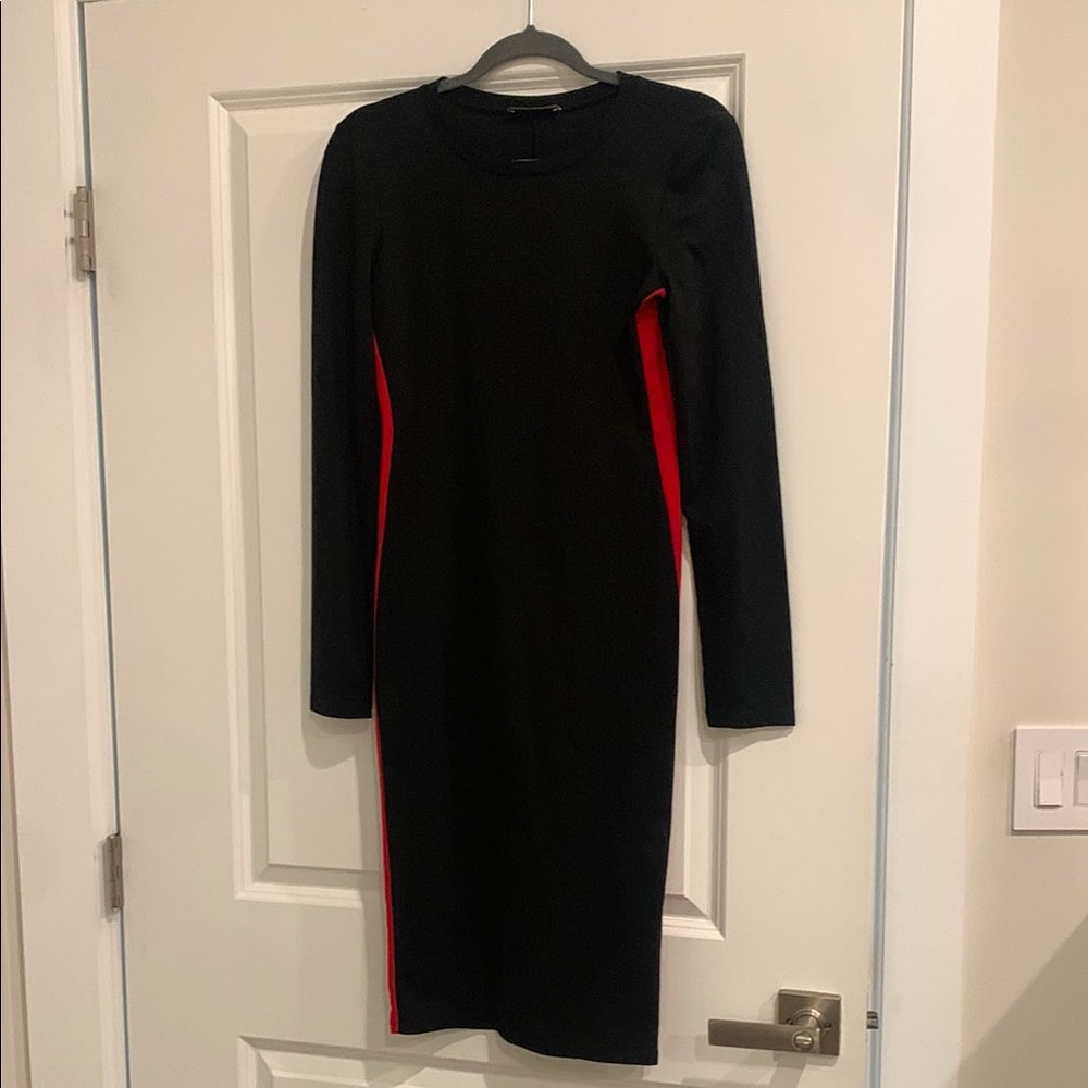 Elegant Black and Red Dress